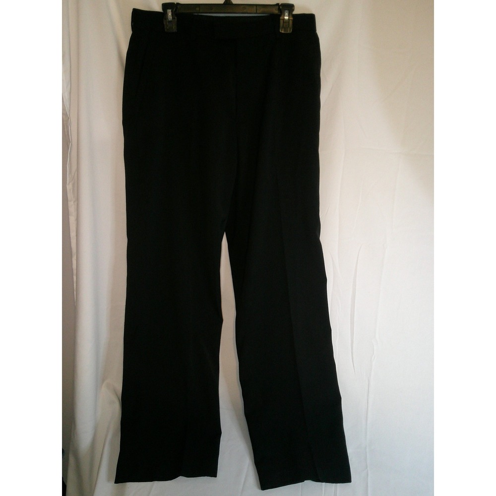 Perry Ellis Portfolio Men's Black Dress‎ Pants Size 34/32 Career Office